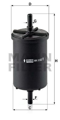 Фильтр топливный WK6002 MANN FILTER