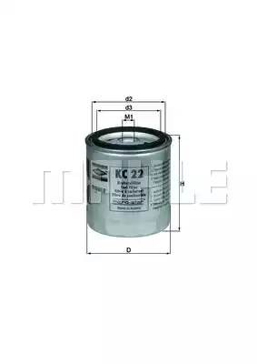 Фильтр топливный KC22 MAHLE KNECHT