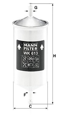 Фильтр топливный WK613 MANN FILTER