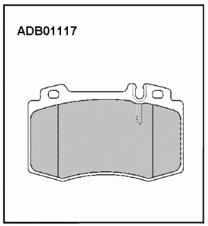 Колодки передние ADB01117 ALLIED NIPPON