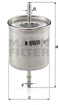 Фильтр топливный WK822/2 MANN FILTER