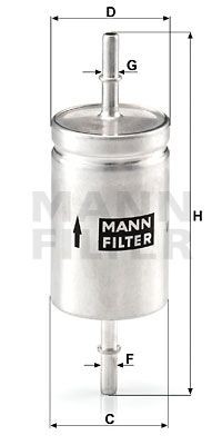 Фильтр топливный WK512 MANN FILTER