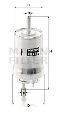 Фильтр топливный WK59X MANN FILTER