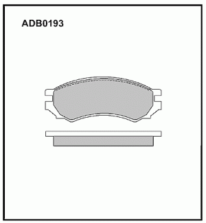 Колодки передние ADB0193 ALLIED NIPPON
