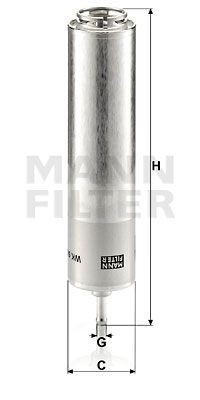 Фильтр топливный WK5001 MANN FILTER