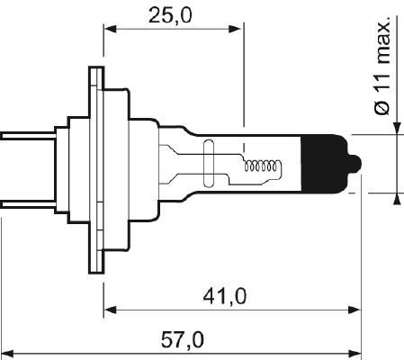 Лампа H7 Essential Standart 12V(55W) [картон] 032009 VALEO PHC