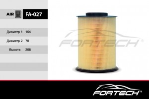 Фильтр воздушный FA027 FORTECH