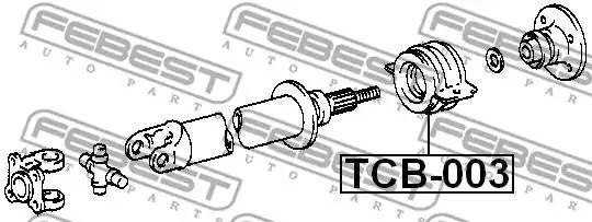 Подшипник подвесной карданного вала TCB003 FEBEST