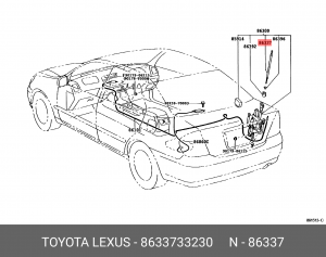 ШТОК АНТЕННЫ 86337-33230 Toyota lexus