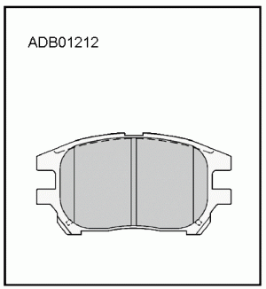 Колодки передние ADB01212 ALLIED NIPPON