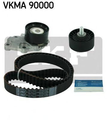 Ремень ГРМ + 2 ролика VKMA90000 SKF