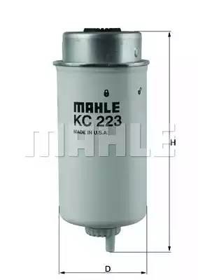 Фильтр топливный KC223 MAHLE KNECHT
