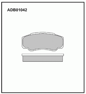 Колодки задние ADB01042 ALLIED NIPPON