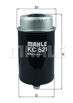 Фильтр топливный KC521 MAHLE KNECHT