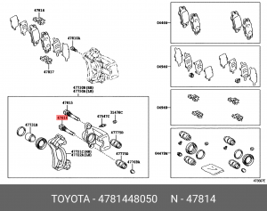 БОЛТ 47814-48050 Toyota lexus
