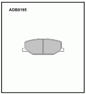 Колодки передние ADB0195 ALLIED NIPPON