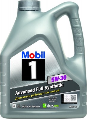 Mobil 1 5W30 X1 (4L)_масло моторное! синт.\ API SN, SM/СF, ACEA A1/B1, A5/B5, IL 152721 MOBIL