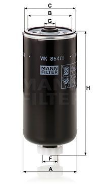 Фильтр топливный WK8541 MANN FILTER