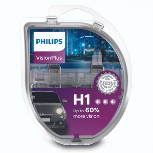 H1 VisionPlus 12V (55W) Лампа в блистере 2 шт 12258VPS2 PHILIPS