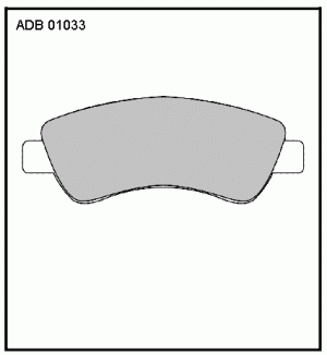 Колодки передние ADB01033 ALLIED NIPPON