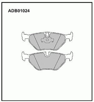 Колодки задние ADB01024 ALLIED NIPPON
