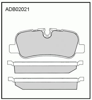 Колодки задние ADB02021 ALLIED NIPPON