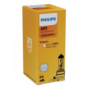 Лампа H11 12V (55W) Vision, 1шт. картон 12362PRC1 PHILIPS