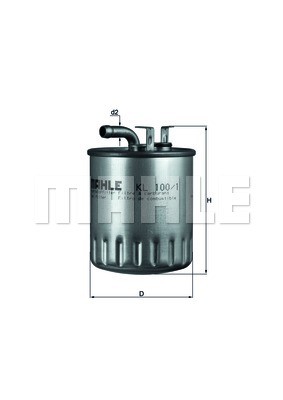 Фильтр топливный KL100/1 MAHLE KNECHT