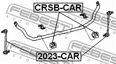 Тяга стабилизатора переднего 2023-CAR FEBEST