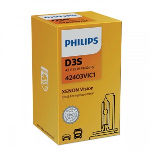 Лампа D3S 42V(35W) Xenon Vision 1шт., картон 42403VIC1 PHILIPS