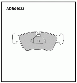Колодки передние ADB01023 ALLIED NIPPON