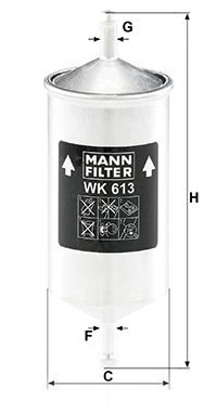 Фильтр топливный WK613 MANN FILTER