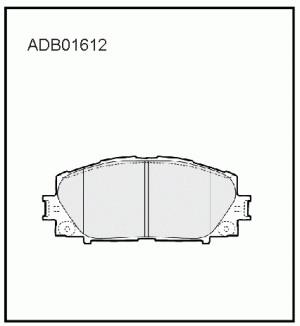 Колодки передние ADB01612 ALLIED NIPPON