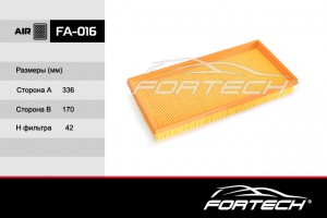 Фильтр воздушный Spectra FA016 FORTECH