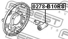 Цилиндр тормозной задний 0278-B10RS FEBEST