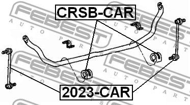 Тяга стабилизатора переднего 2023-CAR FEBEST
