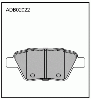 Колодки задние ADB02022 ALLIED NIPPON